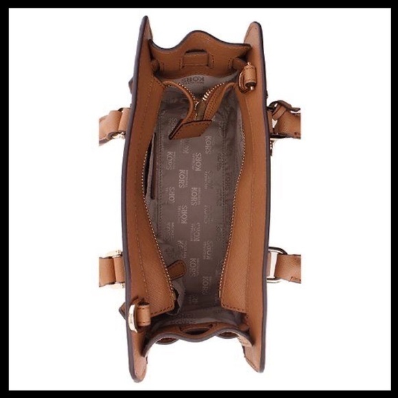 MICHAEL Kors Large Dillon Satchel Vanilla & Acorn Signature Mk - Picture 3 of 16